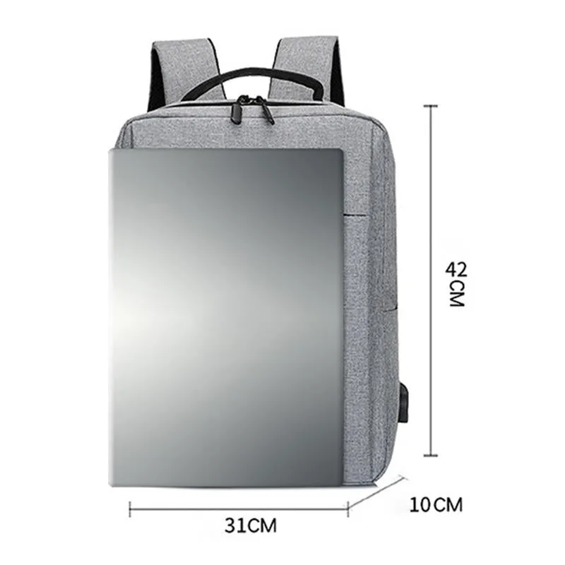 15.6 Laptop Backpack with Usb Charging - Waterproof Oxford Cloth Large Capacity
