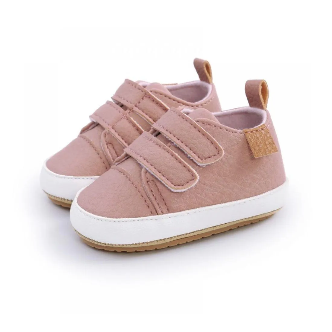 Buckle Strap Solid Baby Shoes