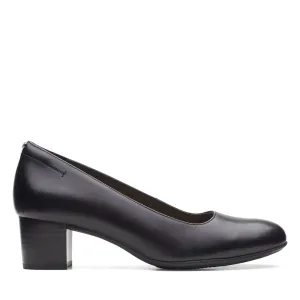 Clarks Women's Linnae Pumps- Black Leather