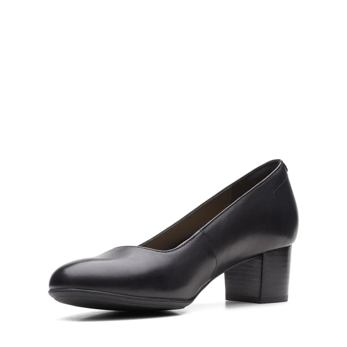 Clarks Women's Linnae Pumps- Black Leather