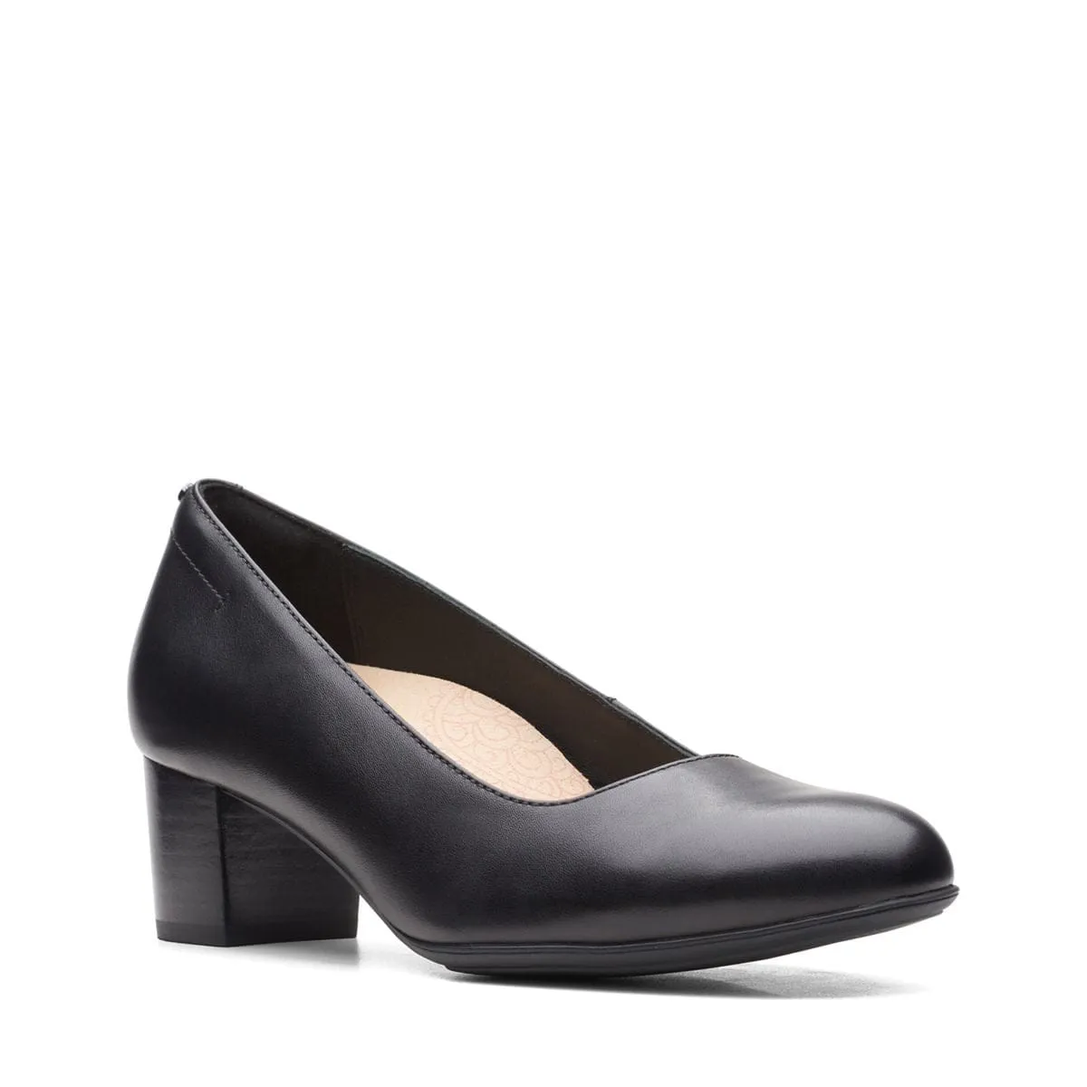 Clarks Women's Linnae Pumps- Black Leather