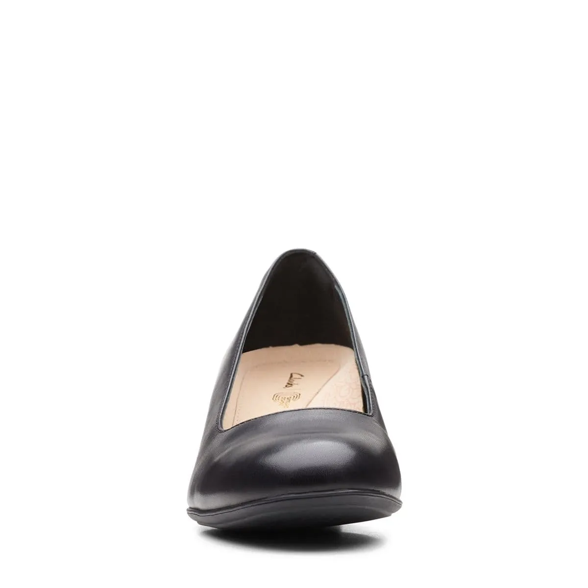 Clarks Women's Linnae Pumps- Black Leather