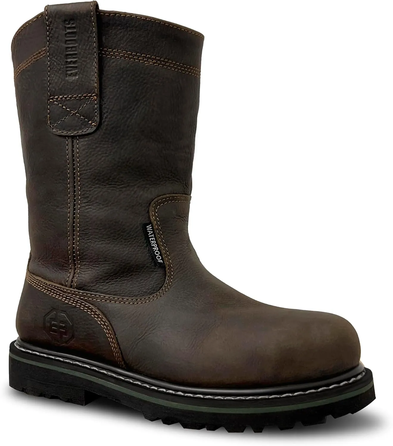 EVER BOOTS Wellington Waterproof Steel Toe Boots