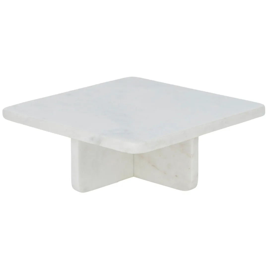 Fiora White Marble Footed Board | 25 x 10cm