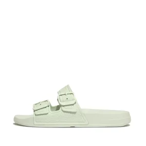 FitFlop iQushion Two Bar Buckle Slides Sagebrush