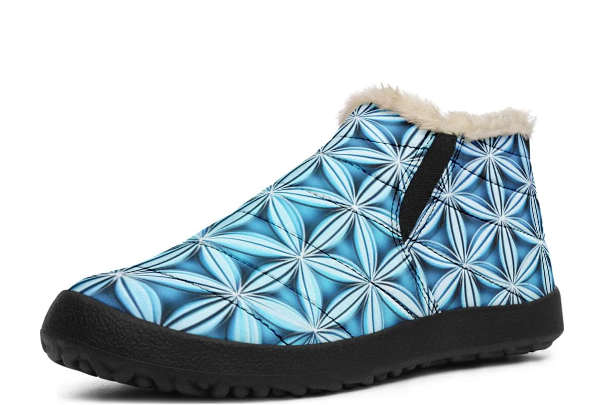 Flower Life Igloo Blue Winter Slippers