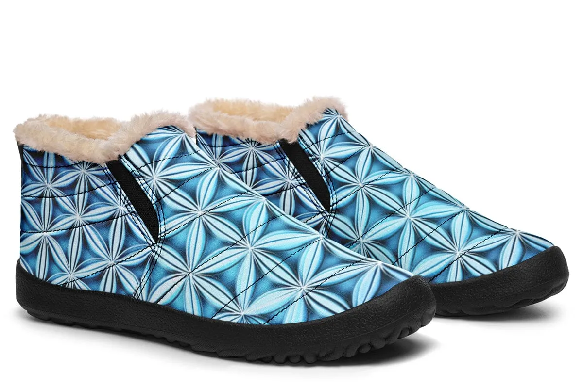 Flower Life Igloo Blue Winter Slippers