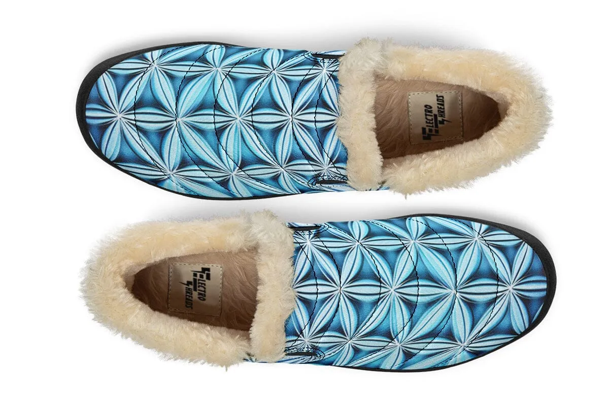 Flower Life Igloo Blue Winter Slippers