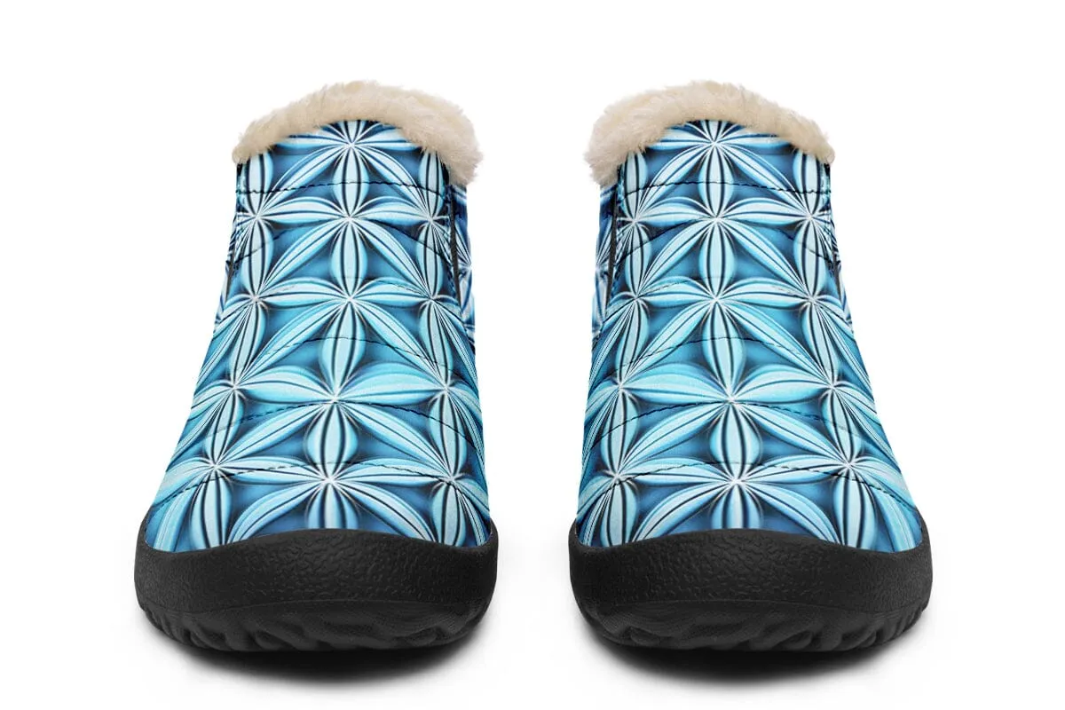 Flower Life Igloo Blue Winter Slippers