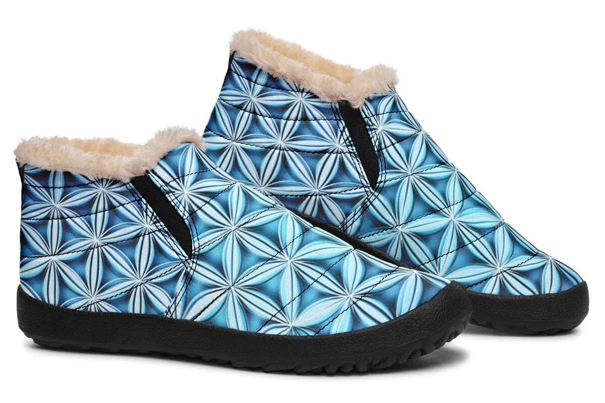 Flower Life Igloo Blue Winter Slippers