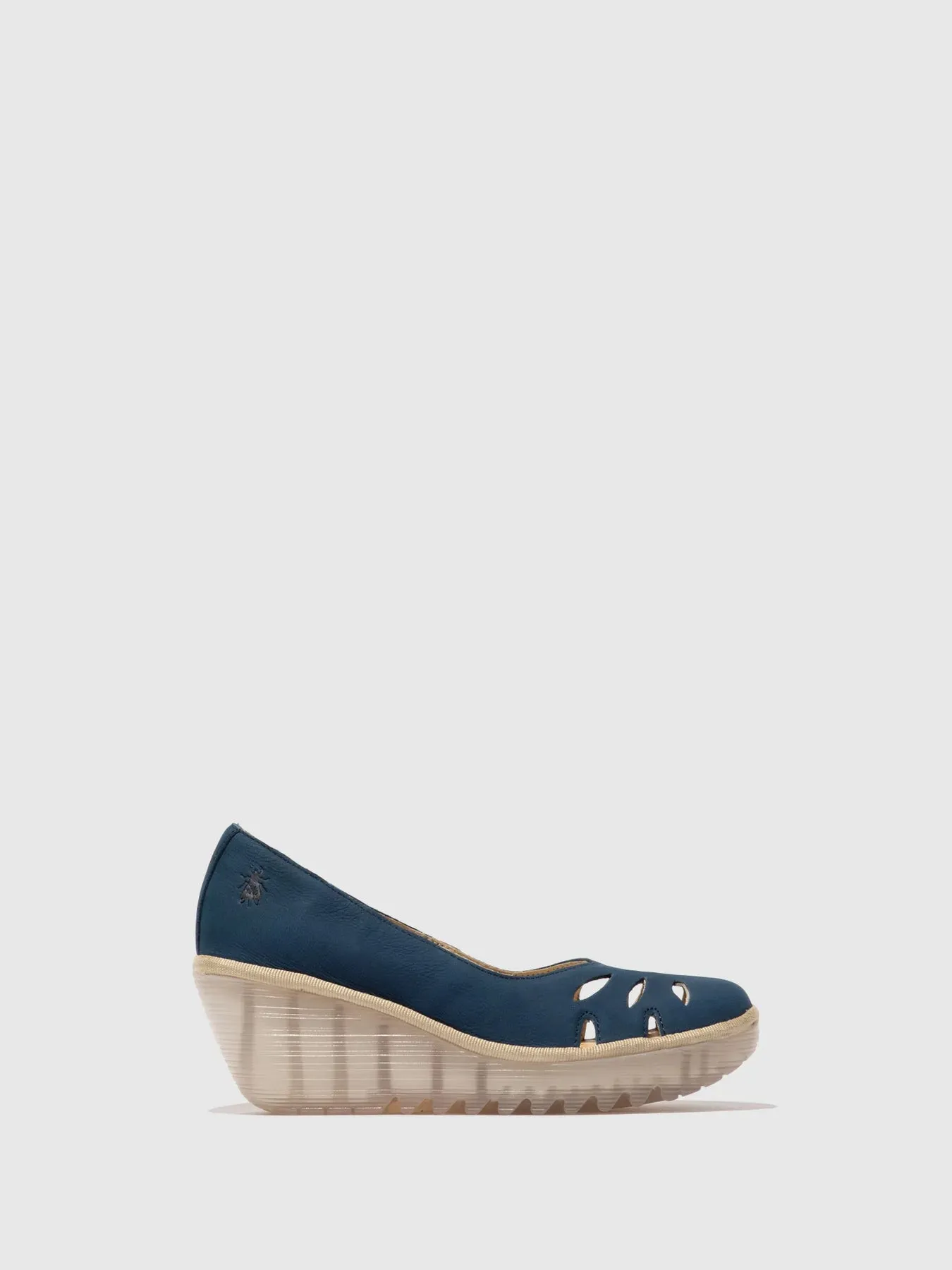 Fly London Women's YUBI480FLY Leather Slip-On Shoes Blue
