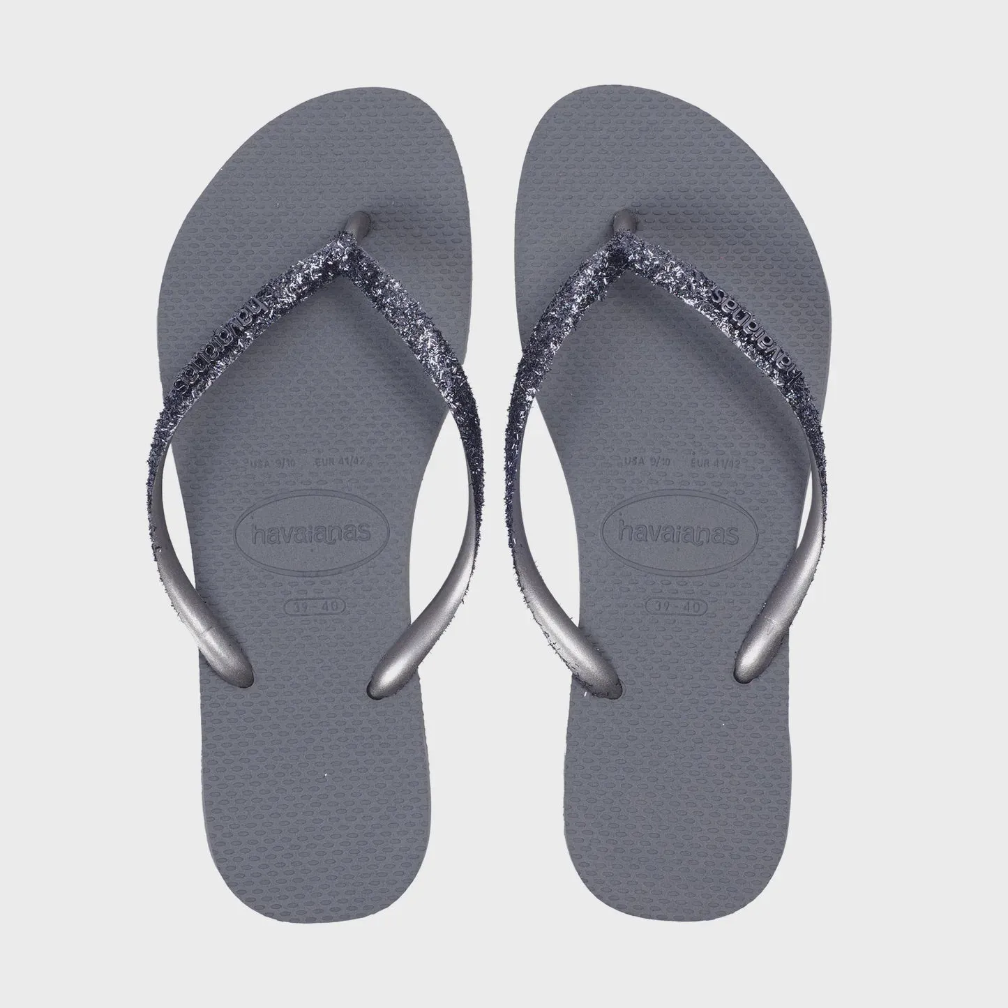 HAVAIANAS SLIM GLITTER II - STEEL GRAY