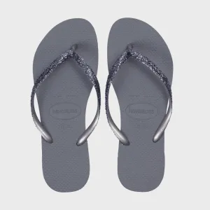 HAVAIANAS SLIM GLITTER II - STEEL GRAY