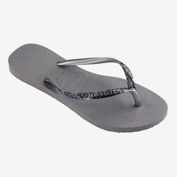 HAVAIANAS SLIM GLITTER II - STEEL GRAY