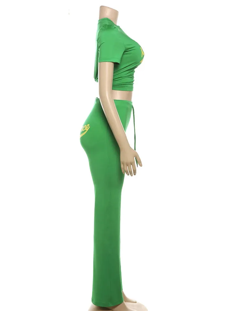 High Maintenance Green Two Piece Set