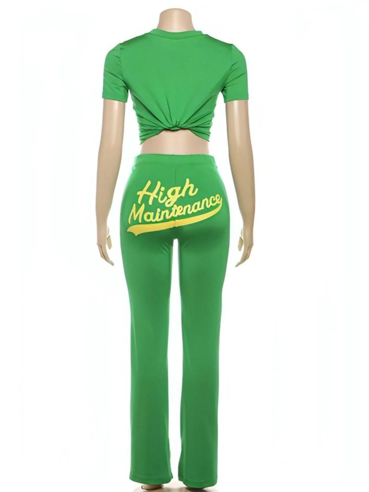 High Maintenance Green Two Piece Set