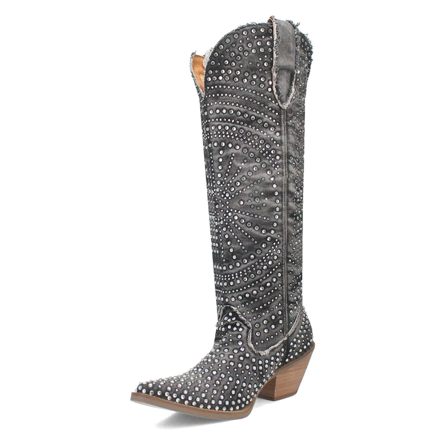 Honkytonk Honey Black Denim & Rhinestone Boot (DS)