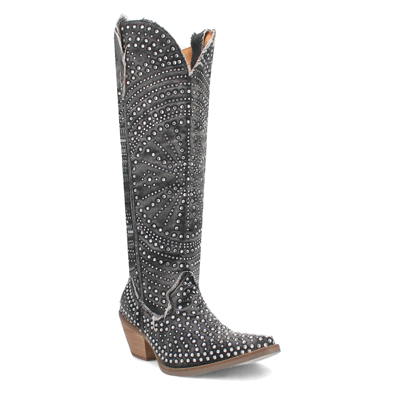 Honkytonk Honey Black Denim & Rhinestone Boot (DS)