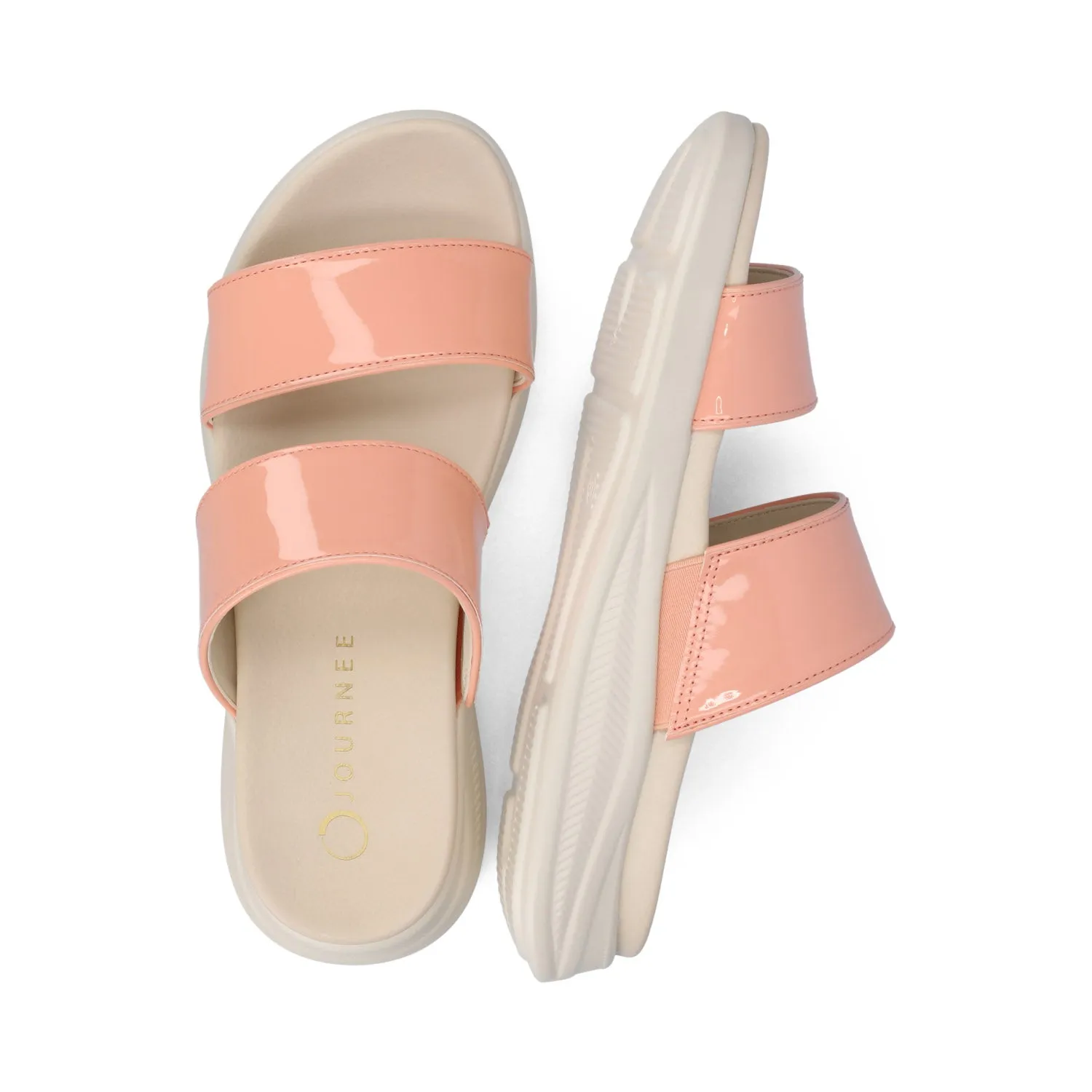 JANIS SLIP ON SANDALS IN PATENT
