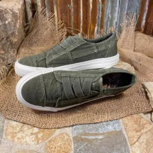 Marley Washed Canvas Slip On Sneaker