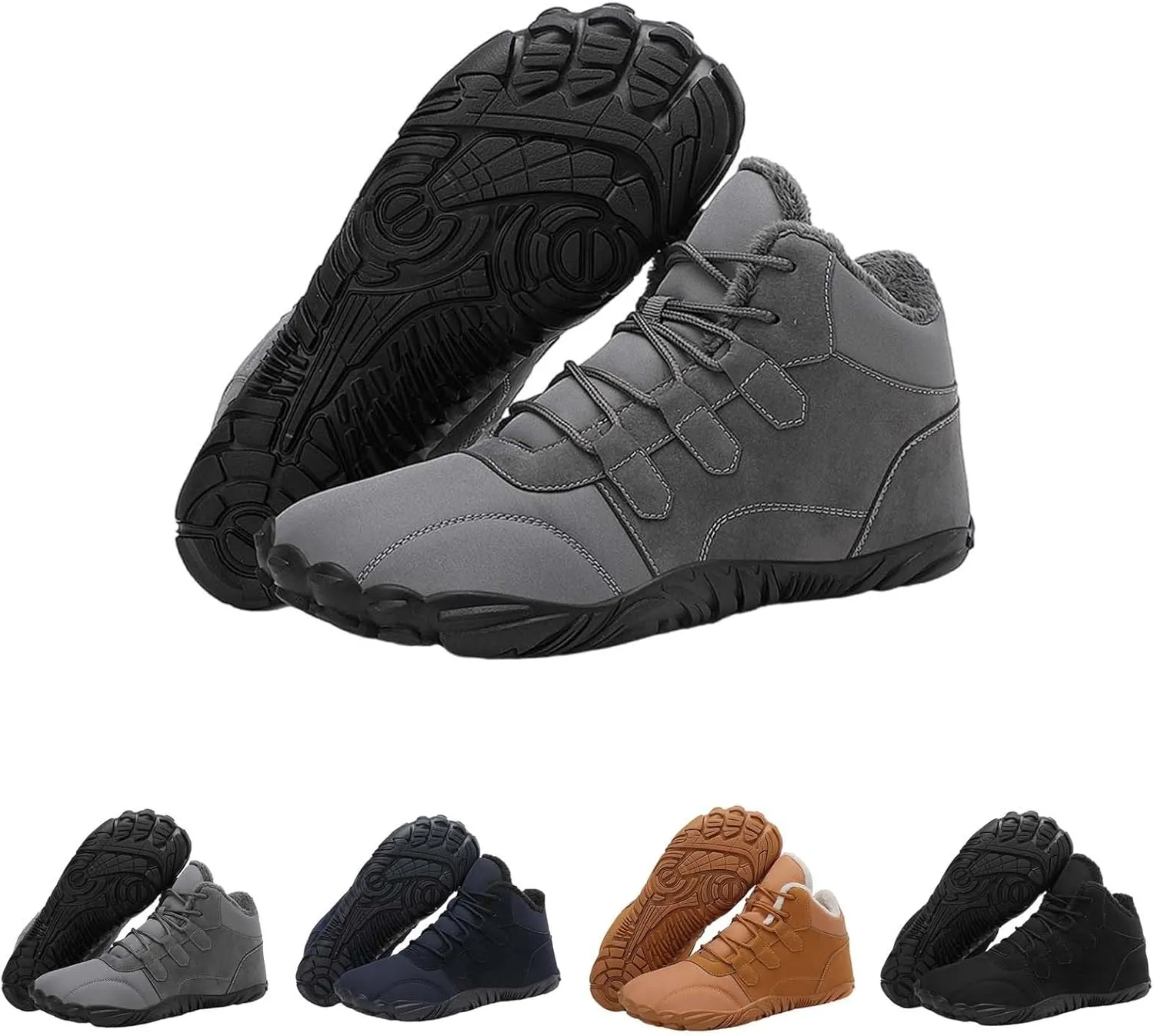 Men's Work Boots Wide Width Hiking Sneakers Shoes Warm Women Working Shoes Nonslip Winter Outdoor Botas Waterproof Non Slip Hike Grounded Footwear