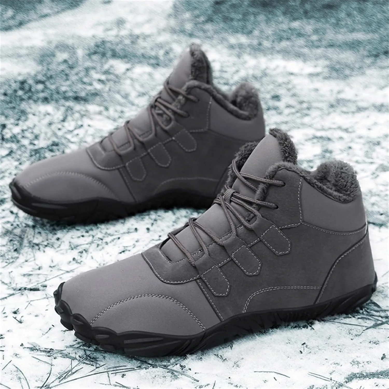 Men's Work Boots Wide Width Hiking Sneakers Shoes Warm Women Working Shoes Nonslip Winter Outdoor Botas Waterproof Non Slip Hike Grounded Footwear