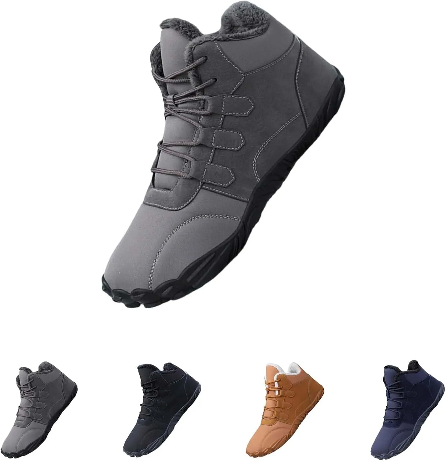 Men's Work Boots Wide Width Hiking Sneakers Shoes Warm Women Working Shoes Nonslip Winter Outdoor Botas Waterproof Non Slip Hike Grounded Footwear