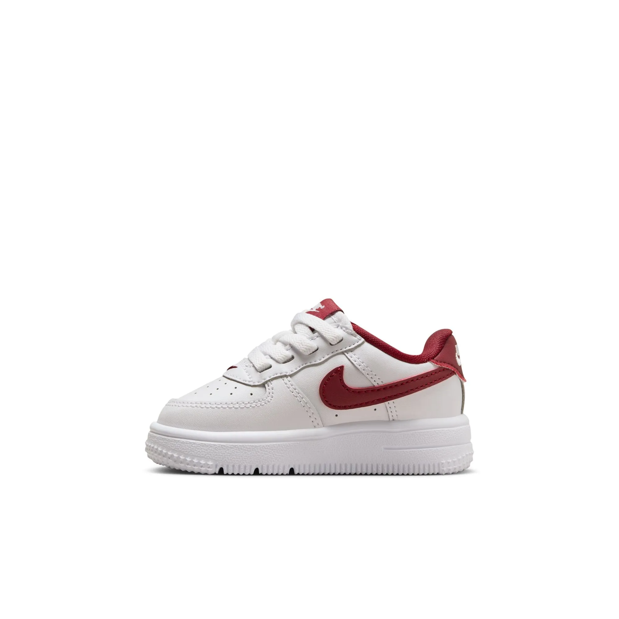 Nike - Boy - TD Force 1 Low EasyOn - White/Team Red