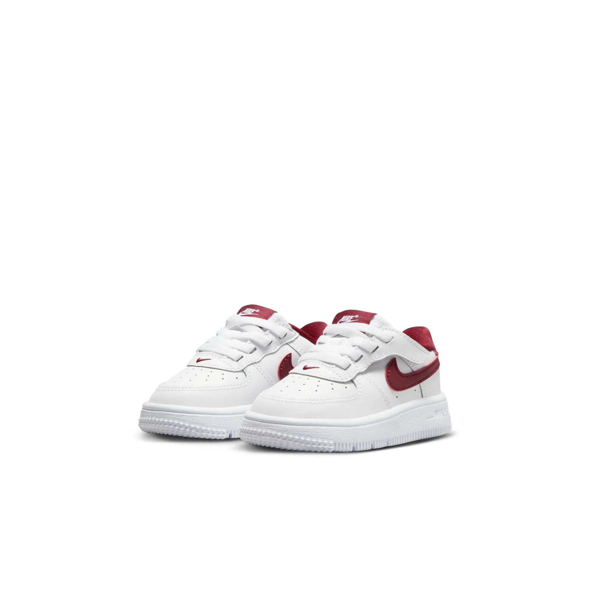 Nike - Boy - TD Force 1 Low EasyOn - White/Team Red