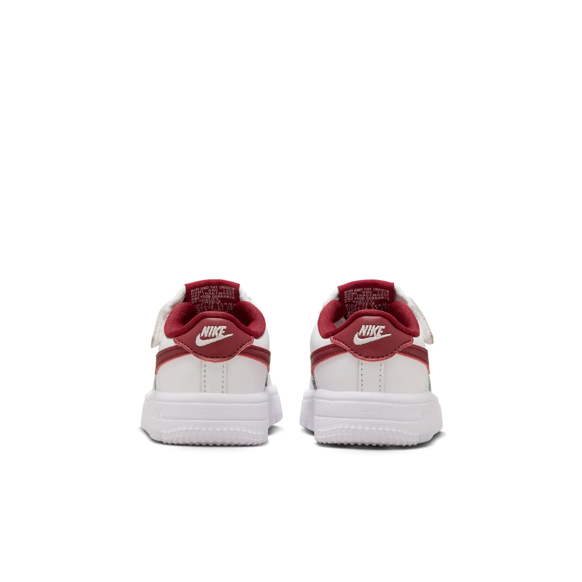 Nike - Boy - TD Force 1 Low EasyOn - White/Team Red