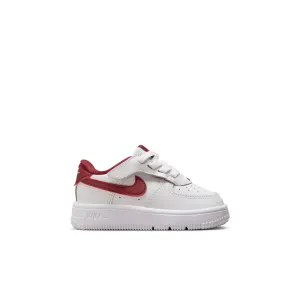 Nike - Boy - TD Force 1 Low EasyOn - White/Team Red