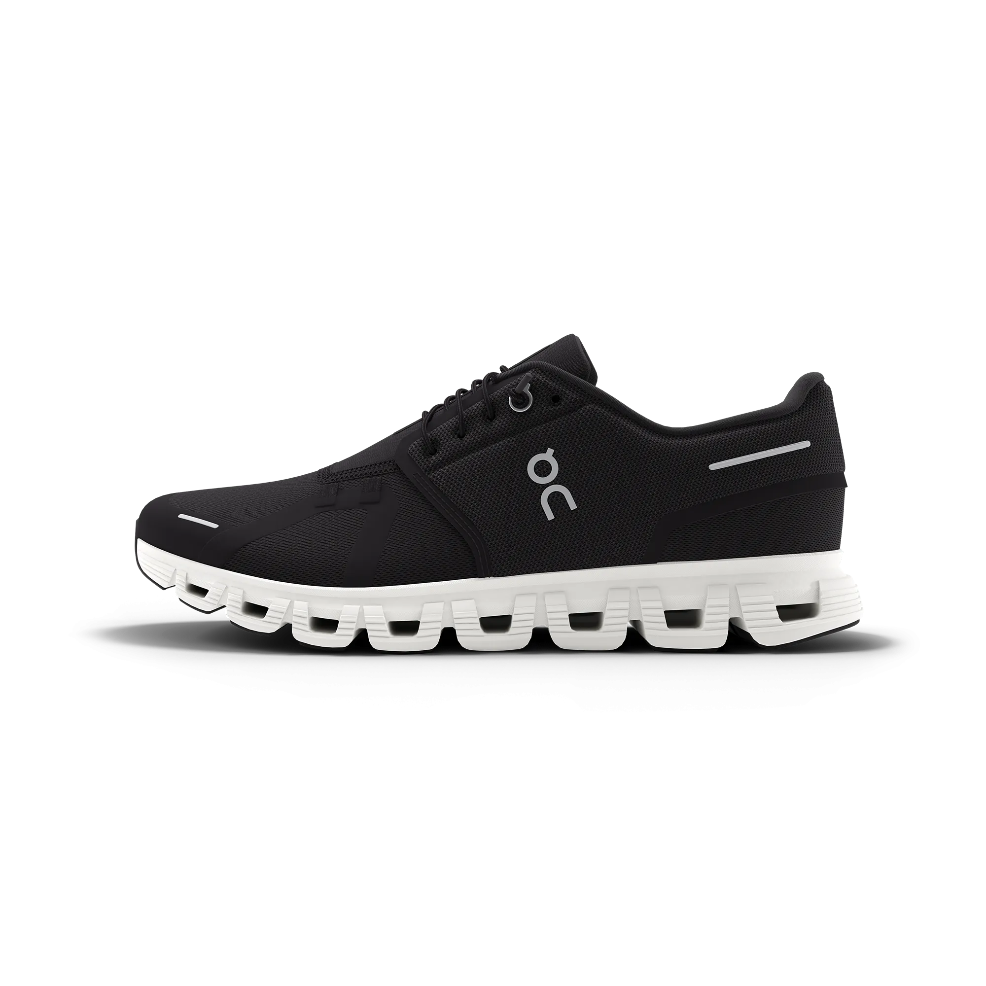On Men's Cloud 6 Shoes - Black / White