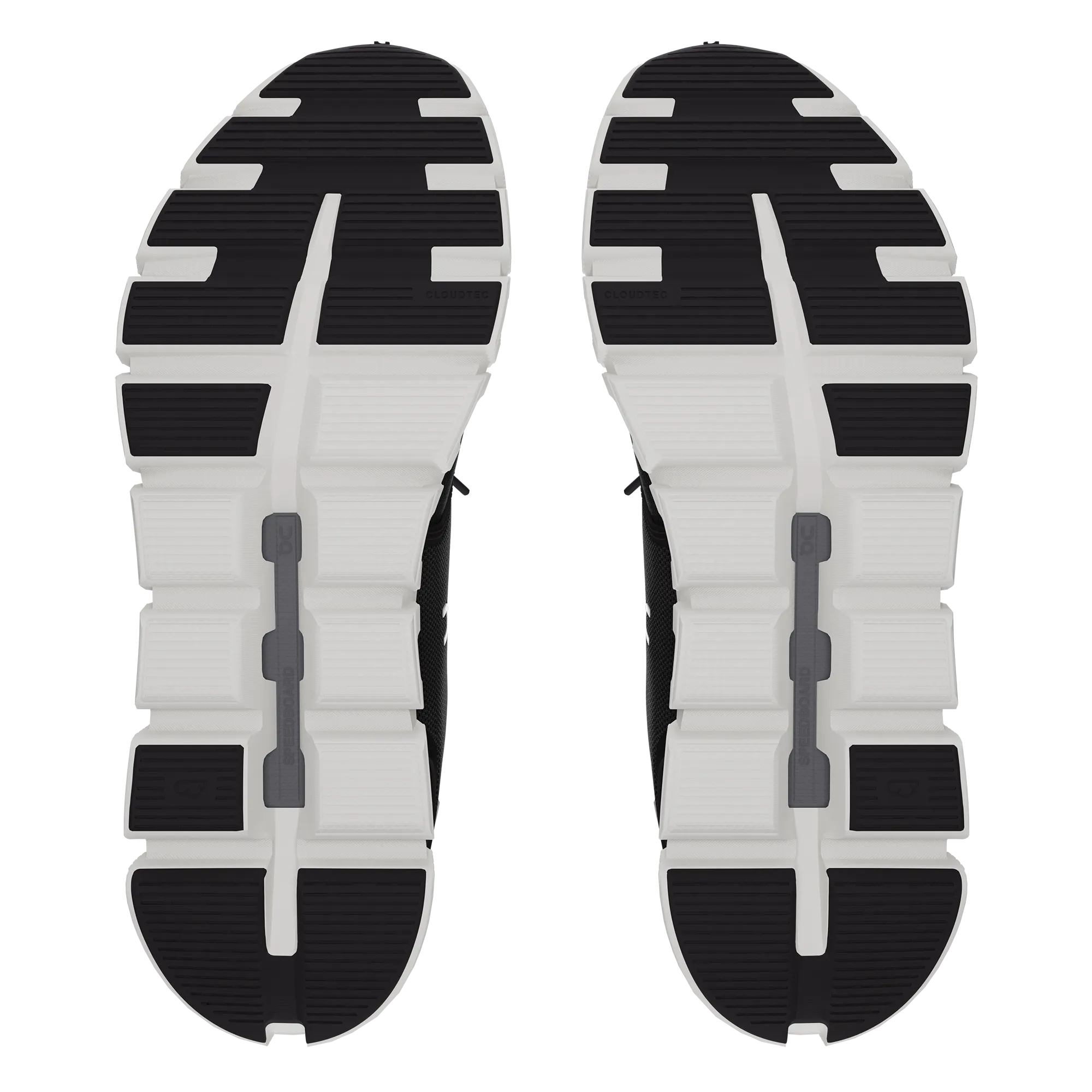 On Men's Cloud 6 Shoes - Black / White