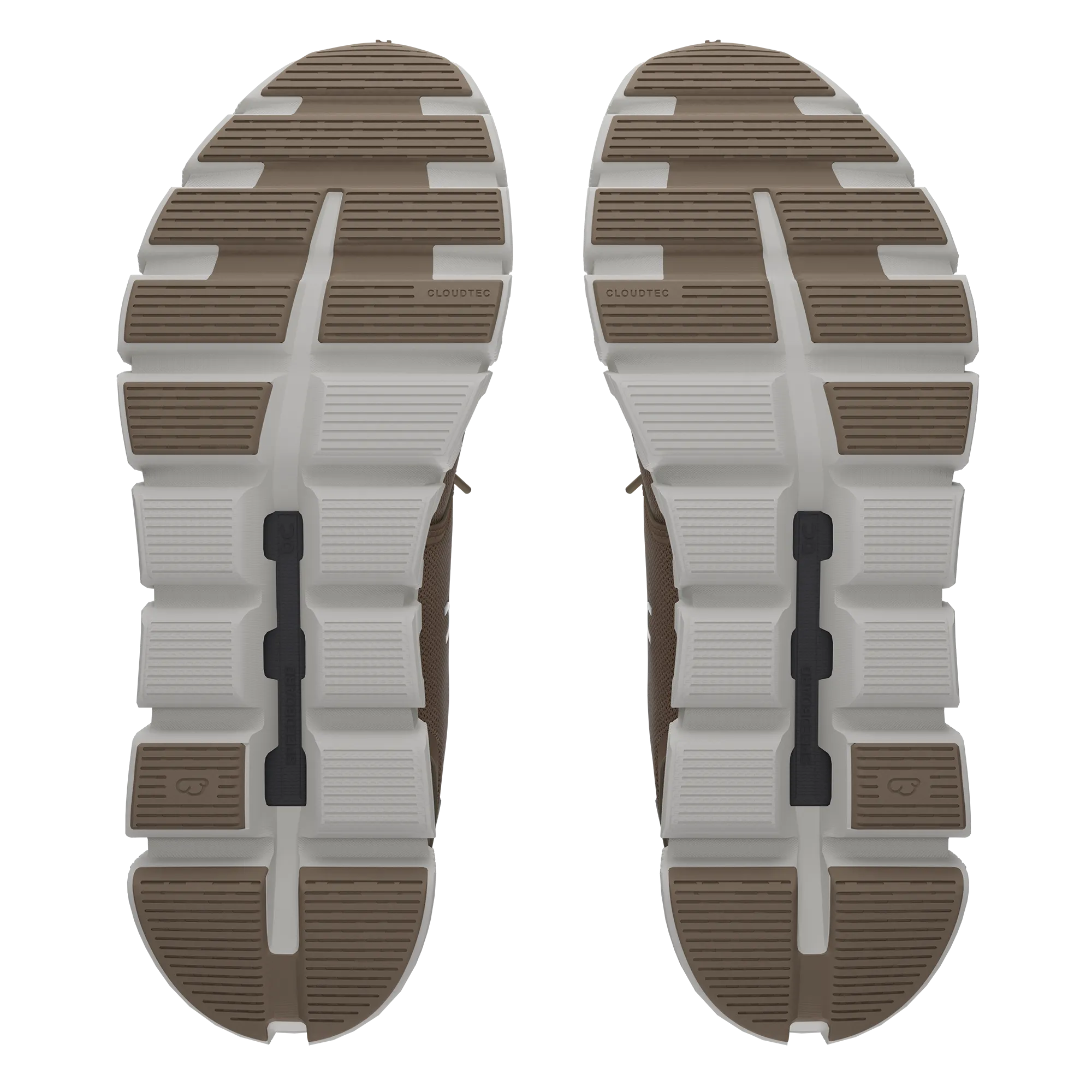 On Men's Cloud 6 Shoes - Fog / White