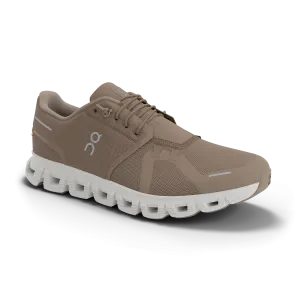 On Men's Cloud 6 Shoes - Fog / White
