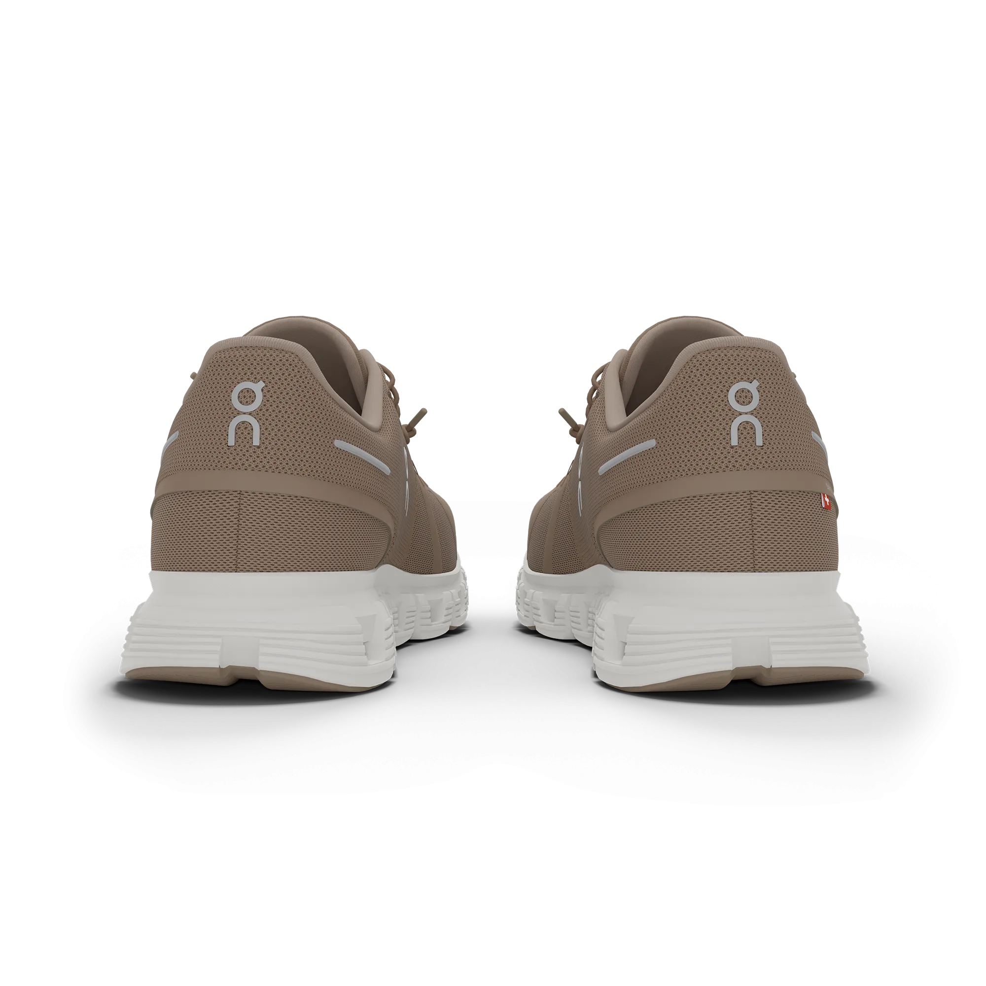 On Men's Cloud 6 Shoes - Fog / White