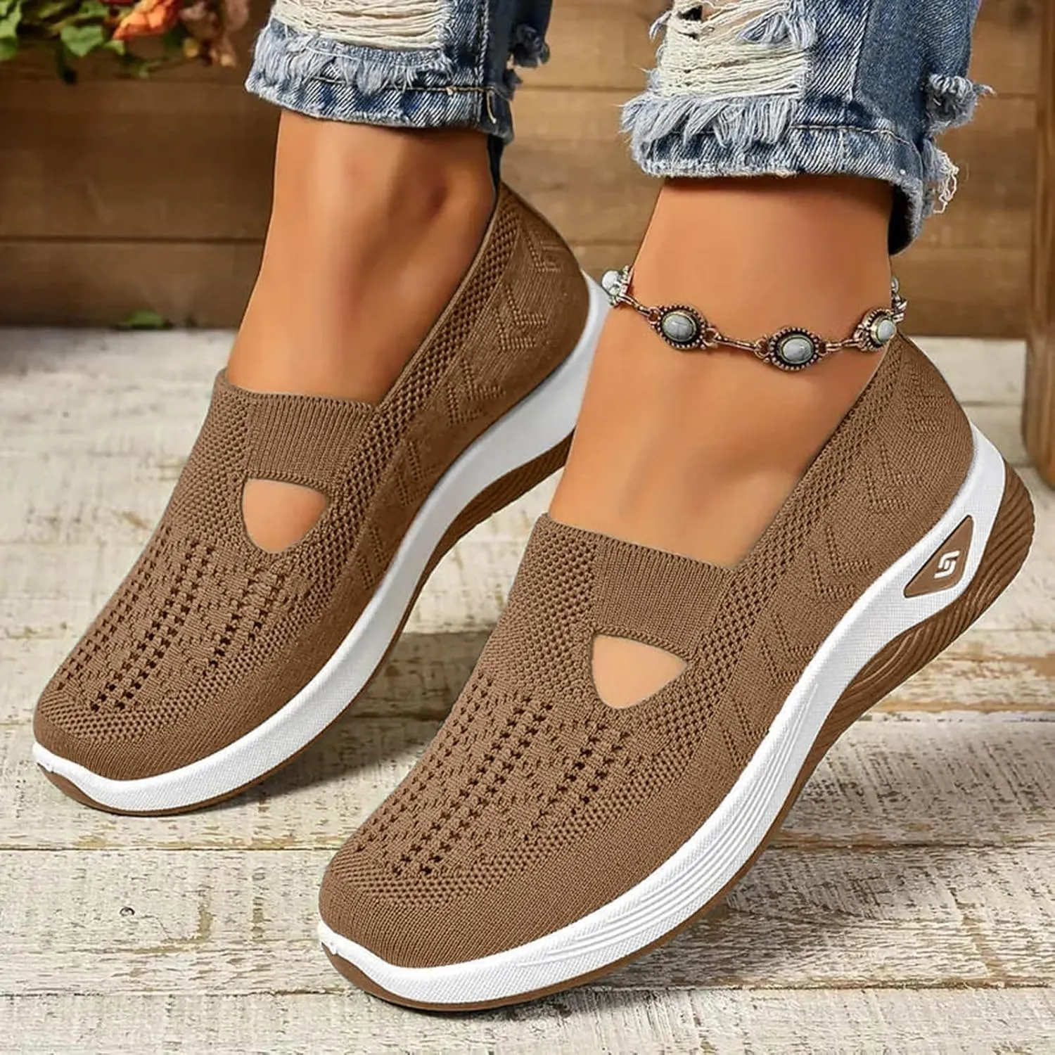 Orthopedic Shoes for Women Sandals 2025 Summer Walking Shoes Breathable Comfortable Soft Orthotic Slip-On Indoor Outdoor Casual Shoe