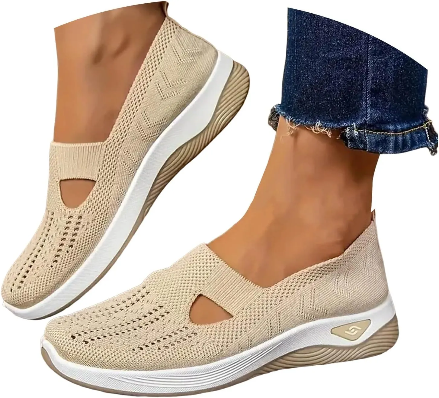 Orthopedic Shoes for Women Sandals 2025 Summer Walking Shoes Breathable Comfortable Soft Orthotic Slip-On Indoor Outdoor Casual Shoe