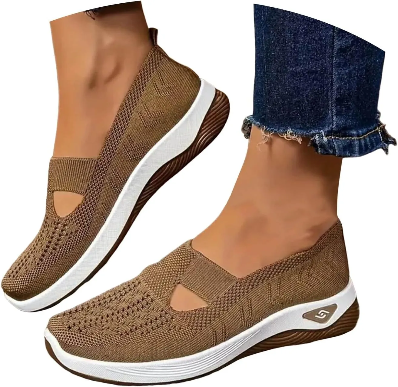 Orthopedic Shoes for Women Sandals 2025 Summer Walking Shoes Breathable Comfortable Soft Orthotic Slip-On Indoor Outdoor Casual Shoe