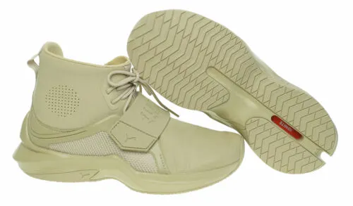 Puma Fenty Women's The Trainer Hi by Fenty Shoes Sesame Beige Size 5.5