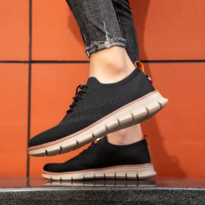 QEVV X9X No-Tie Oxford Shoes