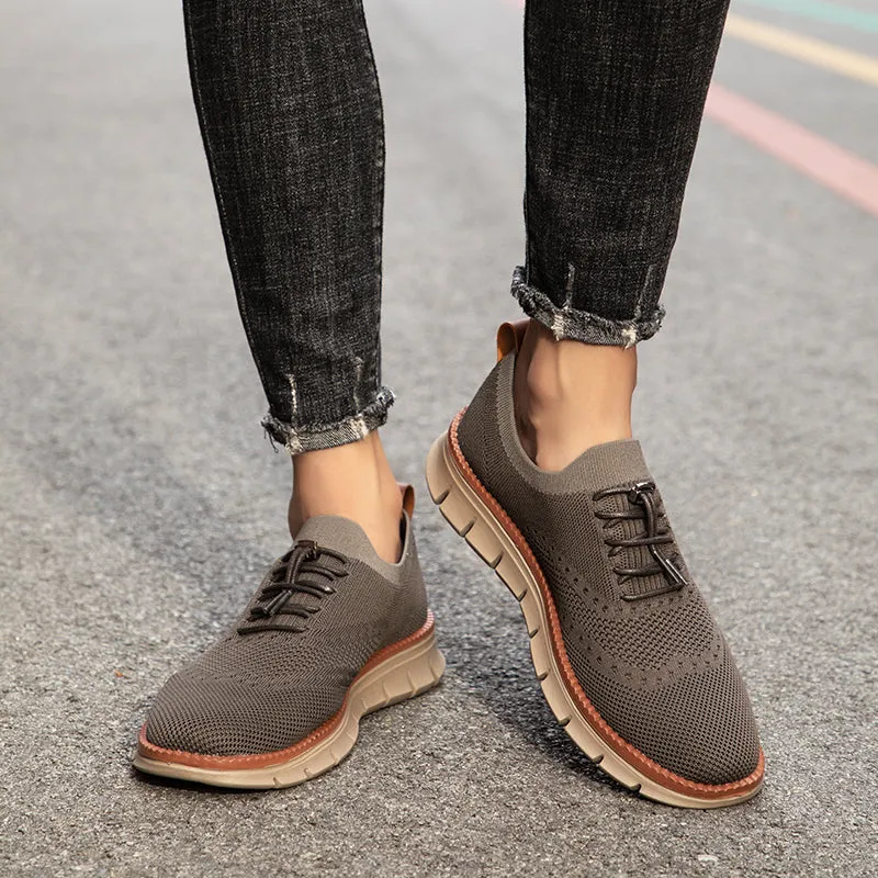QEVV X9X No-Tie Oxford Shoes