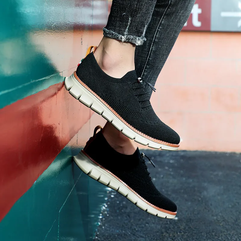 QEVV X9X No-Tie Oxford Shoes