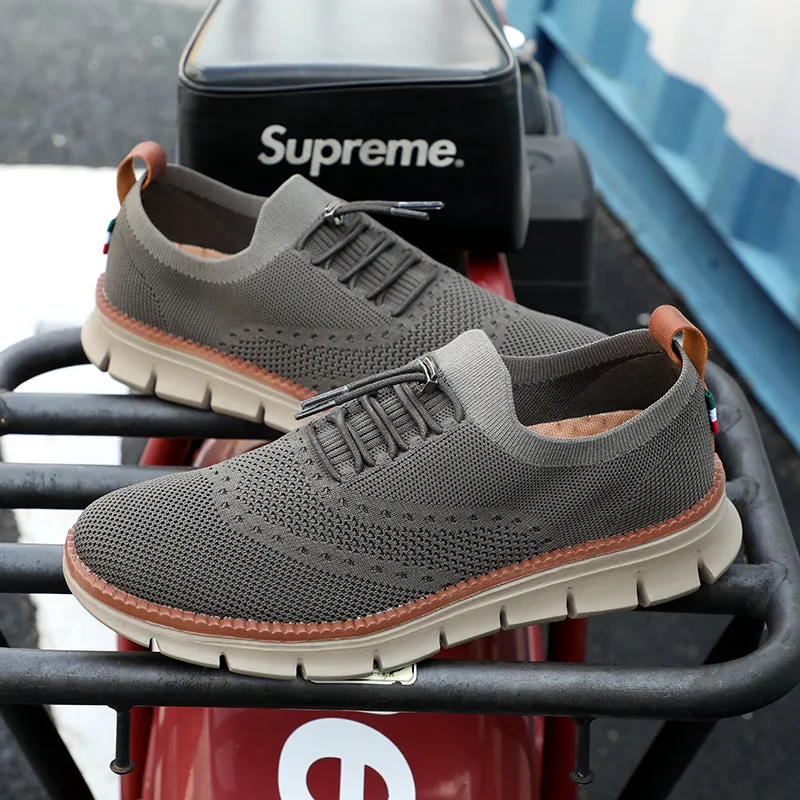 QEVV X9X No-Tie Oxford Shoes