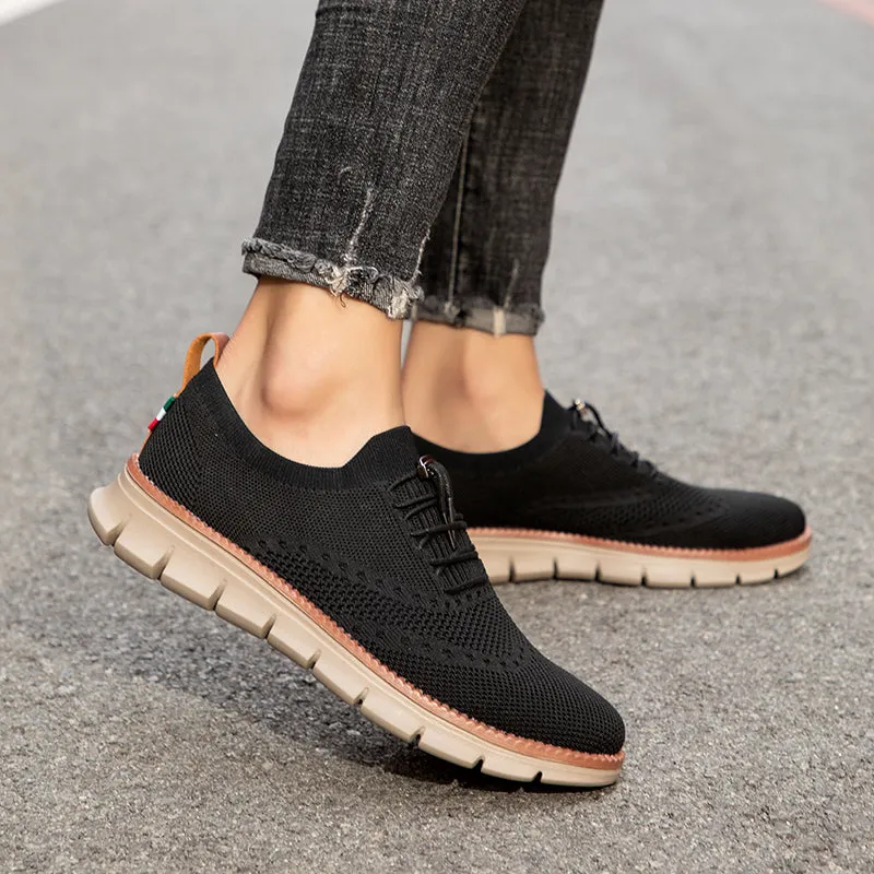 QEVV X9X No-Tie Oxford Shoes