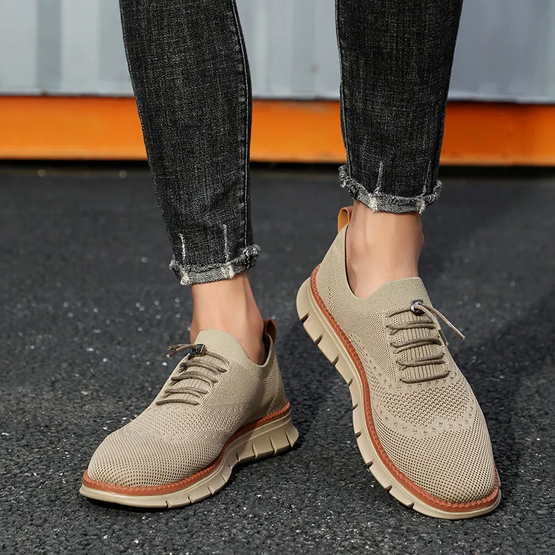 QEVV X9X No-Tie Oxford Shoes