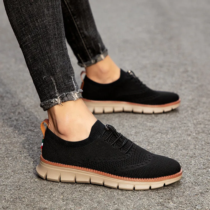 QEVV X9X No-Tie Oxford Shoes