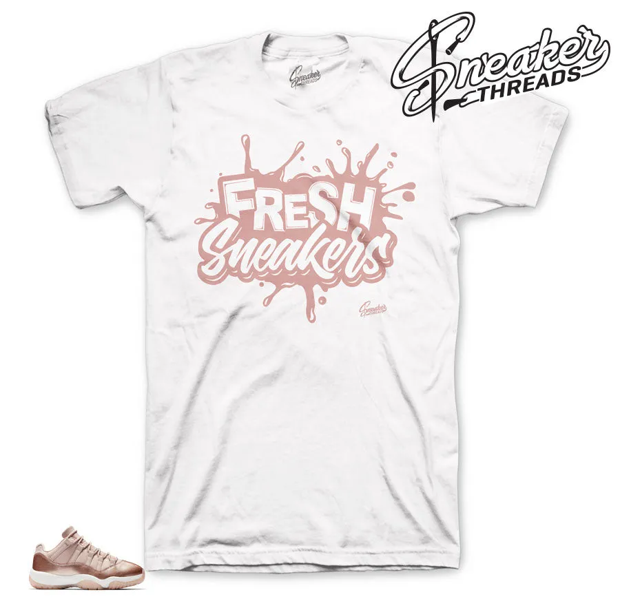 Retro 11 Rose Gold Fresh Sneakers Shirt