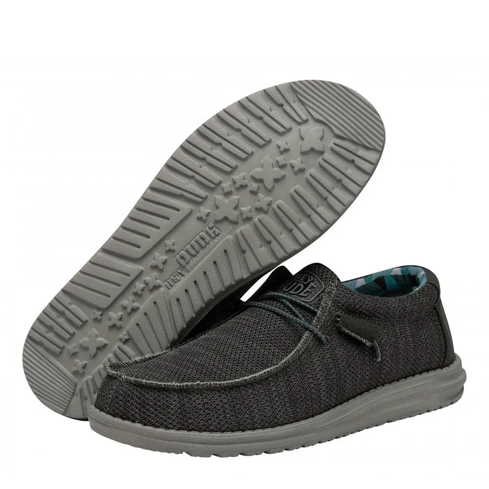 Scarpe Uomo HEY DUDE linea Wally Sox colore Charcoal