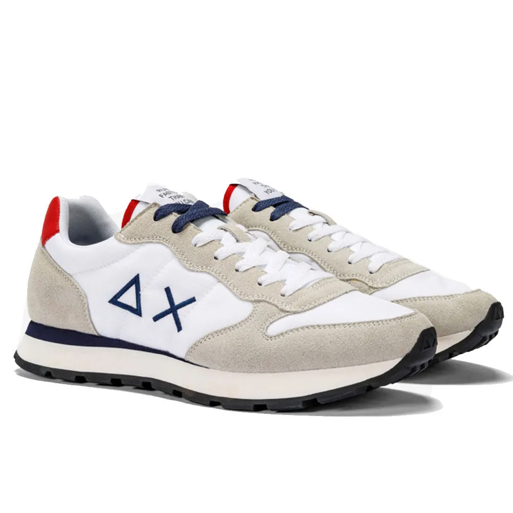 Scarpe Uomo Sun68 Sneakers Tom Solid Nylon Bianco